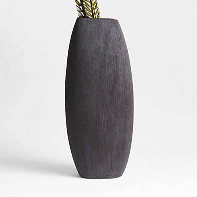 View Alura Tall Grey Porcelain Vase details