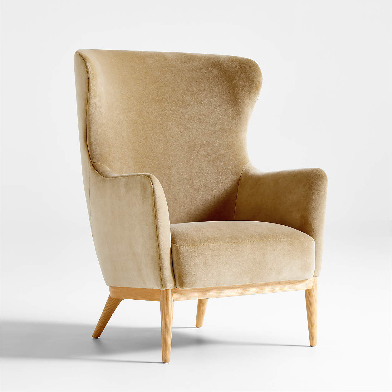 Alva Wingback Accent Chair + Reviews Crate & Barrel