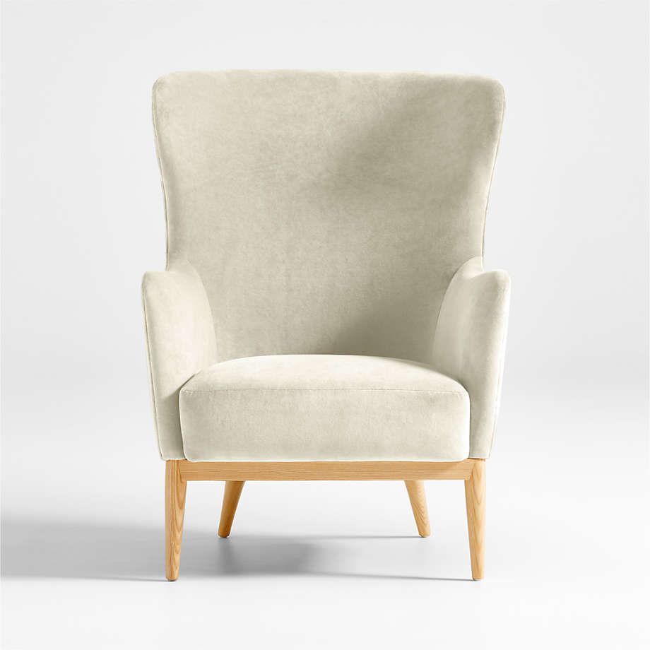 Alva Wingback Accent Chair Crate & Barrel