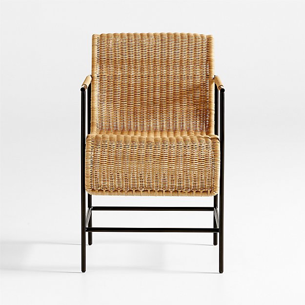 Crate and barrel rattan chair discount