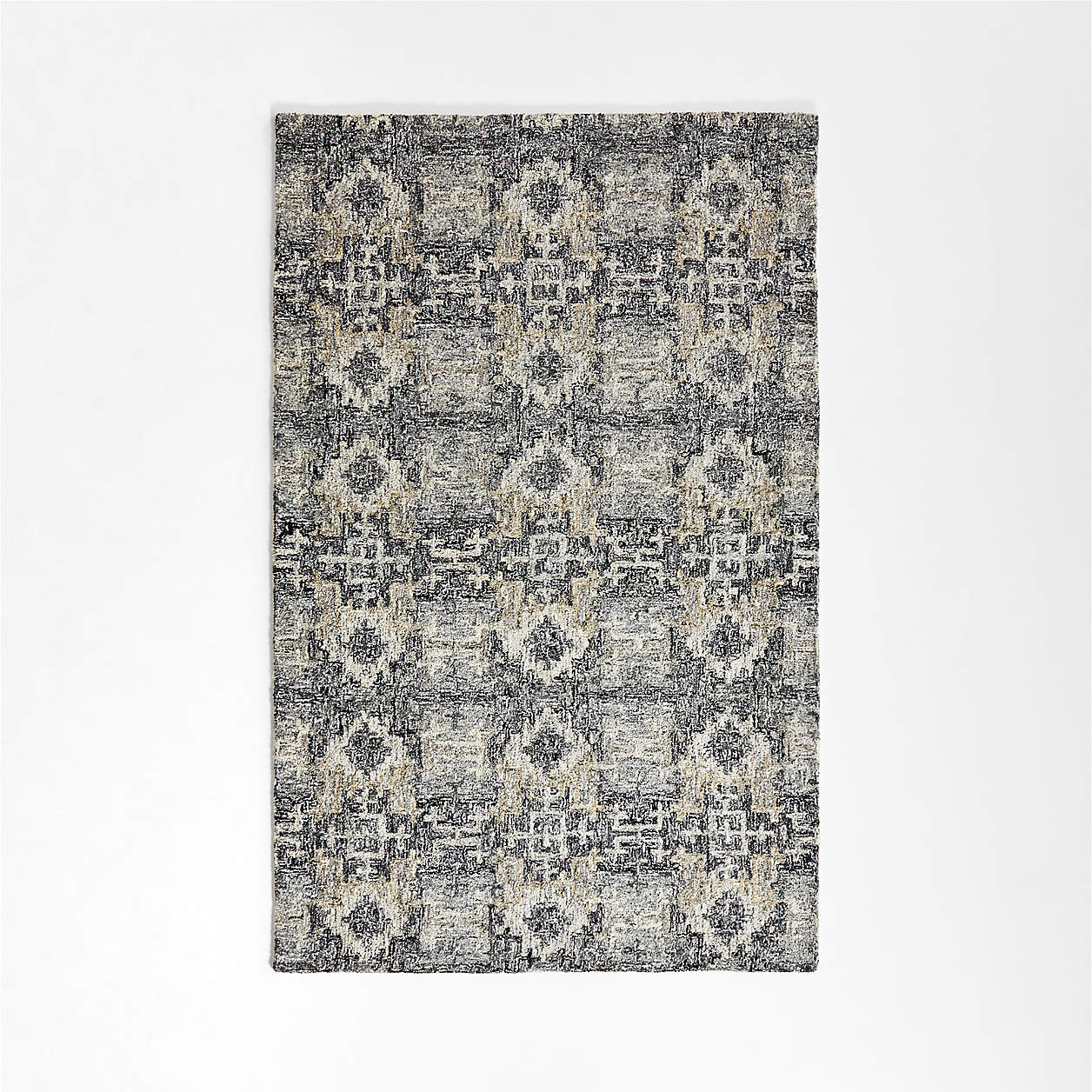 Alvarez Black Hand Tufted Area Rug 8'x10' + Reviews Crate & Barrel