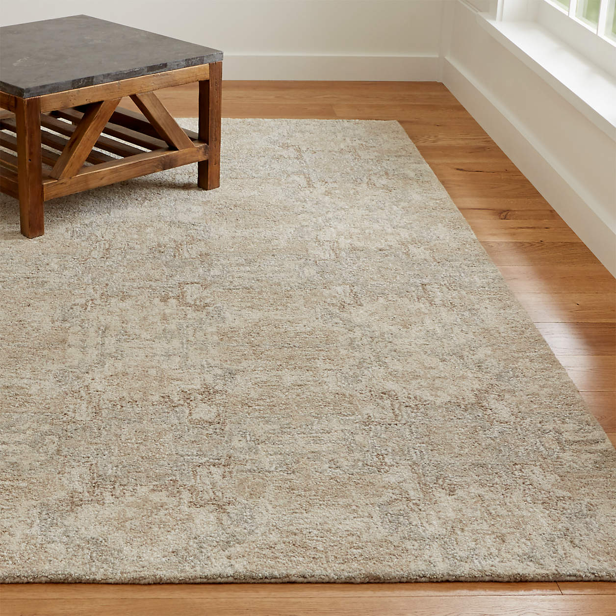 Alvarez Cream Hand Tufted Rug | Crate & Barrel