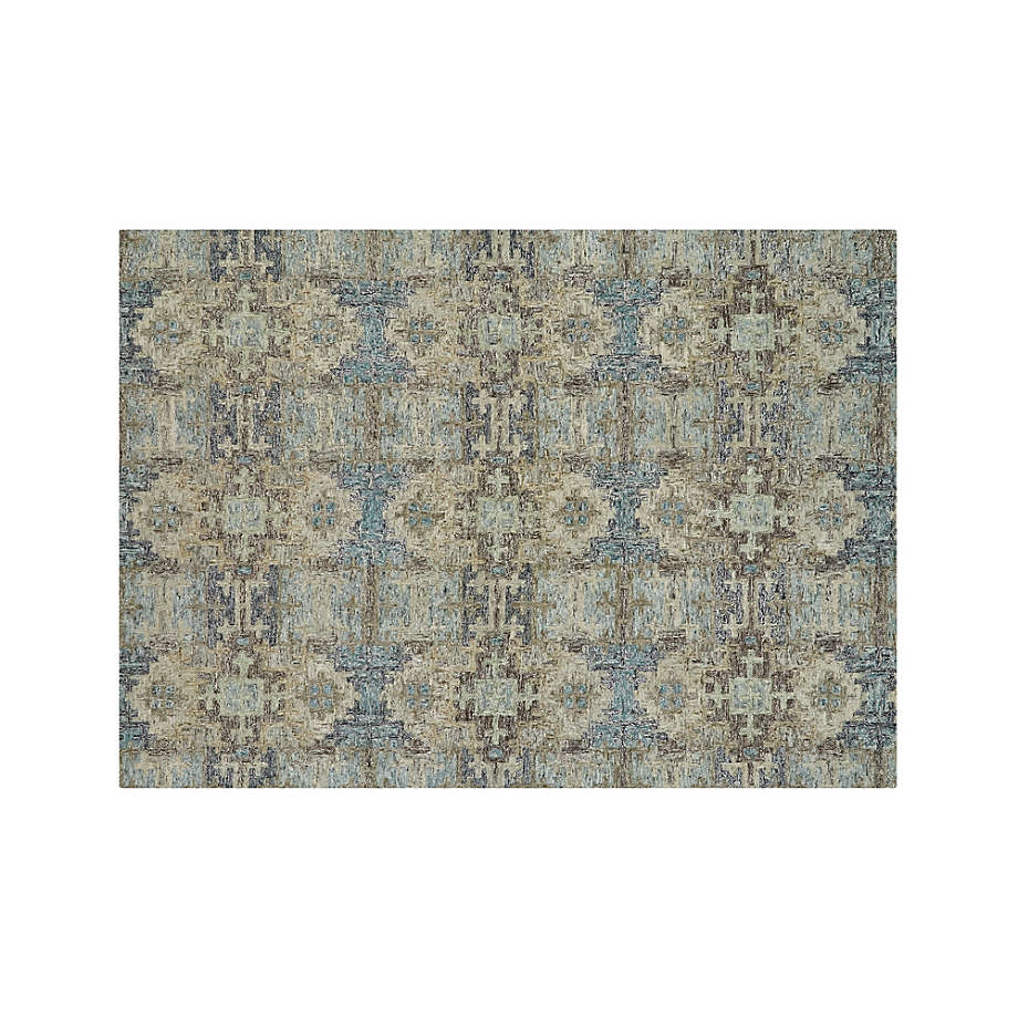 Alvarez Mineral Blue Hand Tufted Rug 10'x14' + Reviews Crate & Barrel