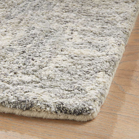 Alvarez Hand-Tufted Wool Grey Hand-Knotted Rug