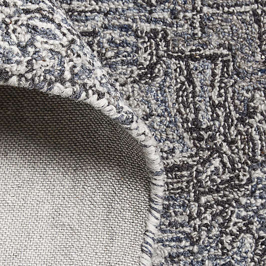 Alvarez Wool Hand-Tufted Black Area Rug Swatch