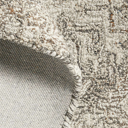 Alvarez Wool Hand-Tufted Brown Area Rug Swatch