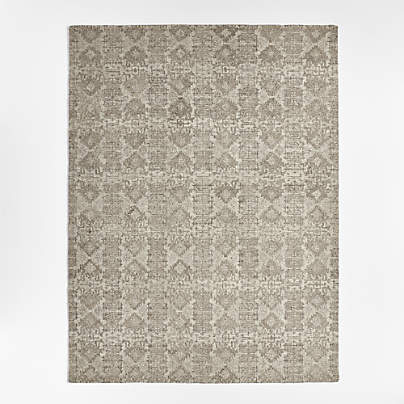 Big Sur Wool Handwoven Brown Area Rug 9'x12' + Reviews | Crate & Barrel