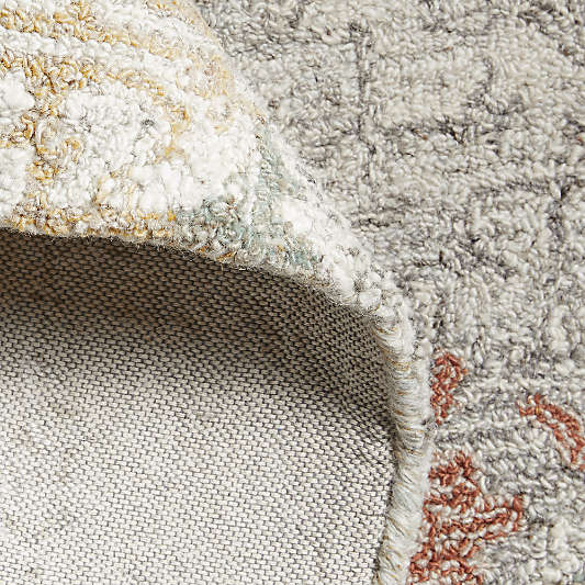 Alvarez Wool Hand-Tufted Garden Multicolor Area Rug Swatch 12"x18"