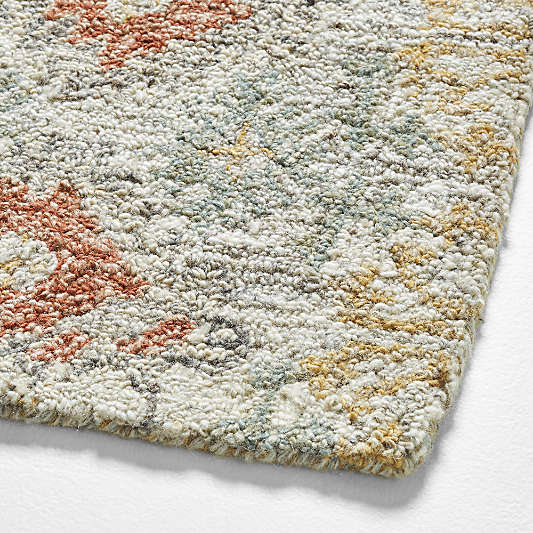 Alvarez Wool Garden Multicolor Area Rug