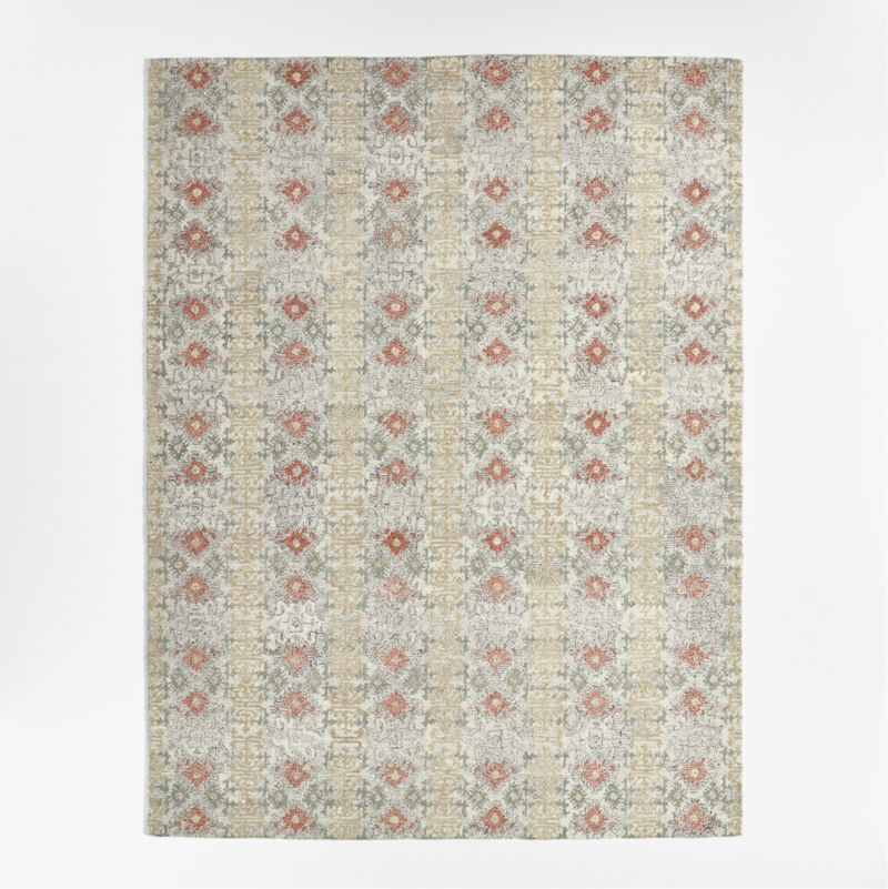 Alvarez Wool Handwoven Garden Multicolor Area Rug Swatch 12"x18" - image 1 of 4