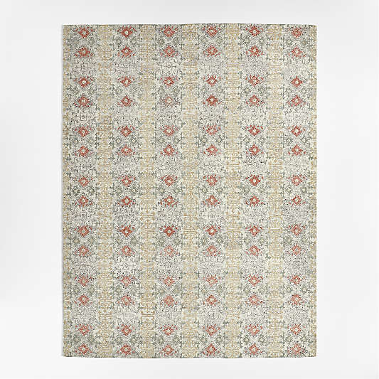 Alvarez Wool Handwoven Garden Multicolor Area Rug