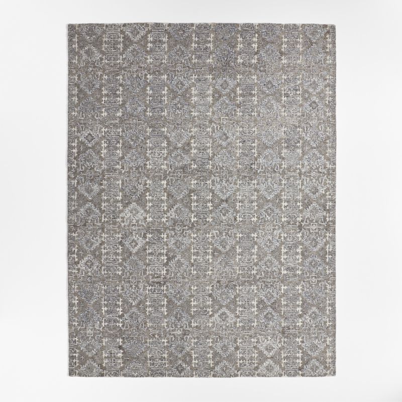 Alvarez Wool Handwoven Grey Area Rug 6'x9' - image 1 of 4