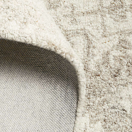 Alvarez Wool Hand-Tufted Ivory Area Rug Swatch