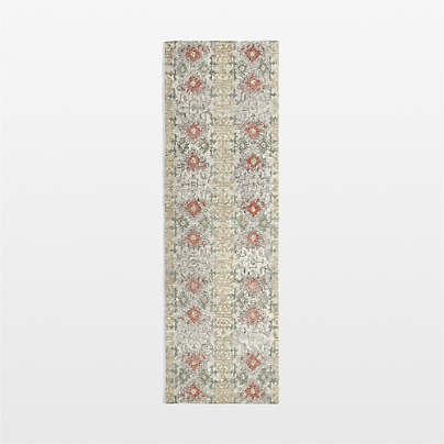 Alvarez Wool Garden Runner Rug 2'10"x9'