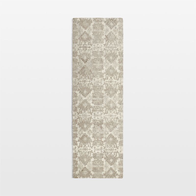 Alvarez Wool Handwoven Ivory Runner Rug 2'10"x9' - image 4 of 5