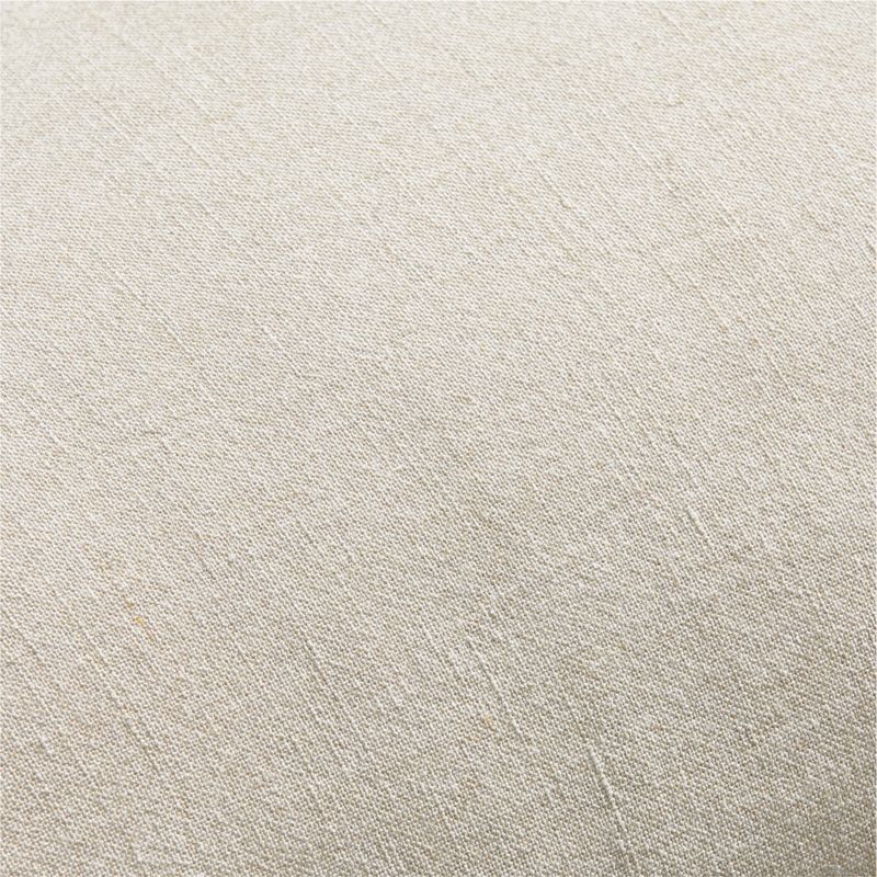 Amalfi Cotton Linen Scallop Edge 36"x16" Ink Black Throw Pillow Cover