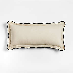 Black and Cream Throw Pillows Crate Barrel