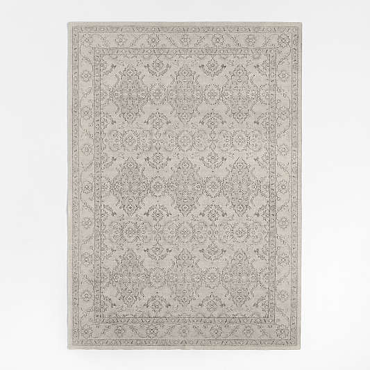 Amalfi Wool Traditional Beige Area Rug 6'x9'