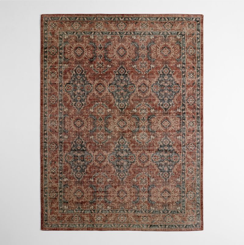 Amalfi Wool Traditional Rust Red Area Rug 10'x14' - image 1 of 4