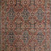 Amalfi Wool Traditional Hand-Knotted Rust Red Area Rug 8'x10'