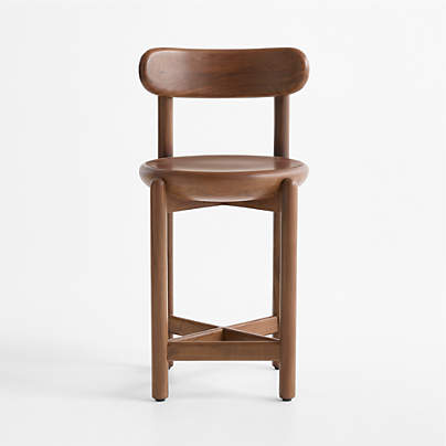 Amapa Walnut Counter Stool