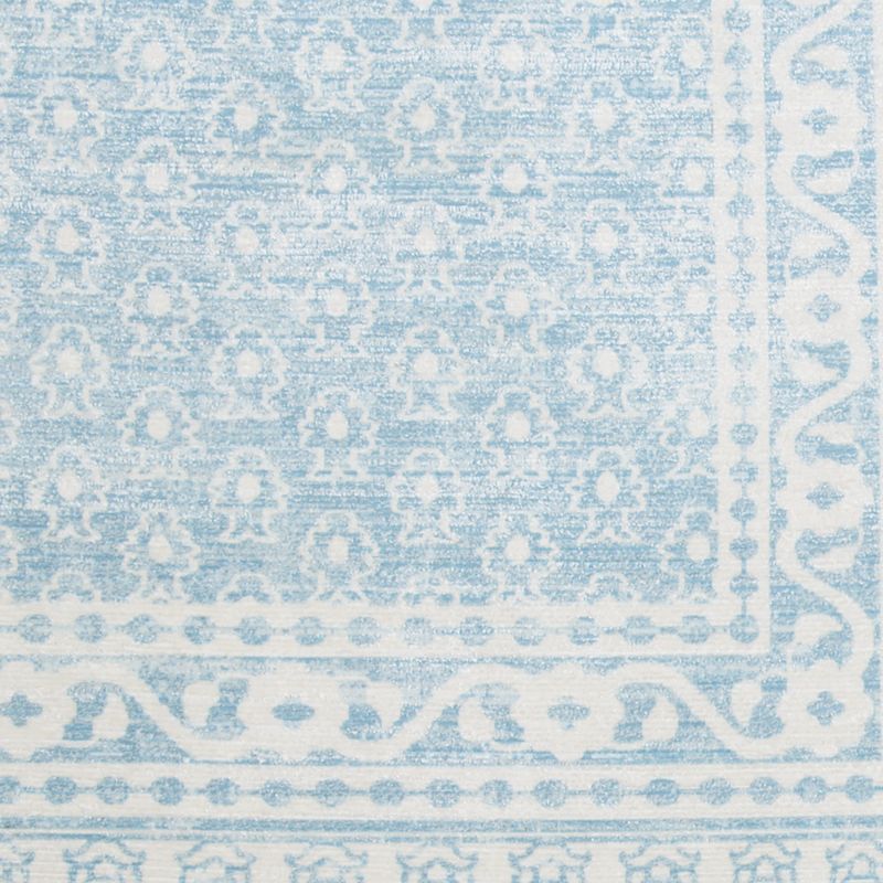 Amara Blue Floral Washable Kids Area Rug 4'x6' - image 2 of 5