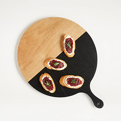 View Amara Black and Light Oak Round Board details
