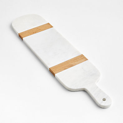 View Amara Marble and Light Oak Paddle Serving Board details