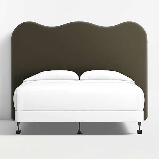 Amara Scalloped Upholstered Queen Headboard