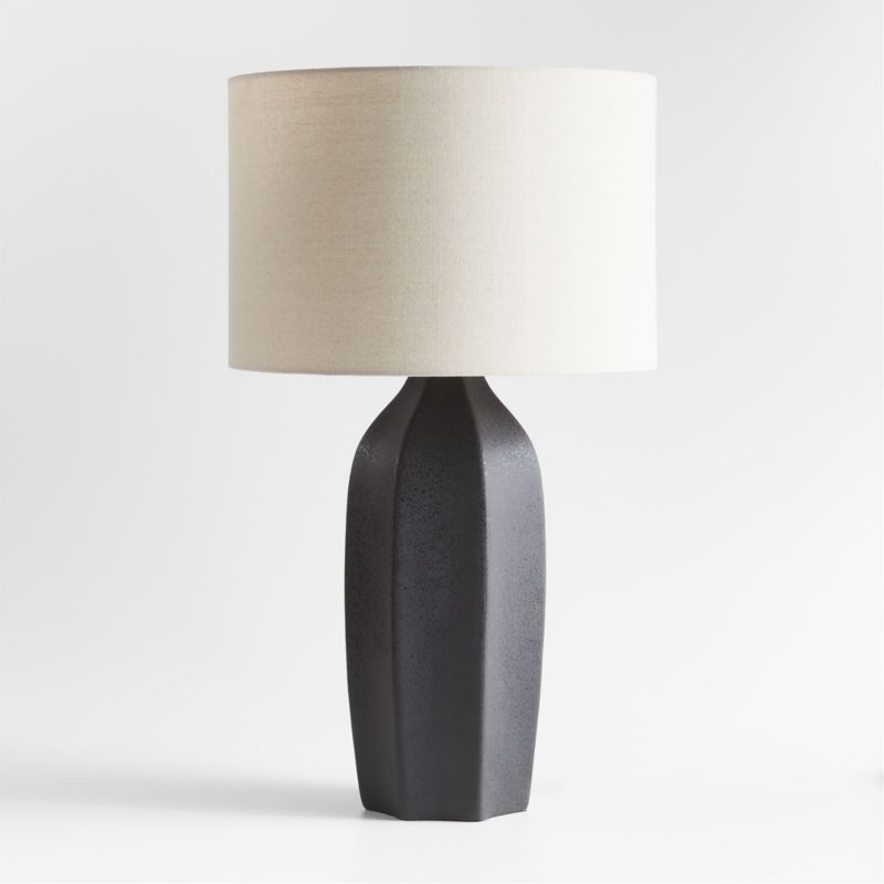 Amaryllis Large Black Ceramic Table Lamp 29.5" - image 8 of 9