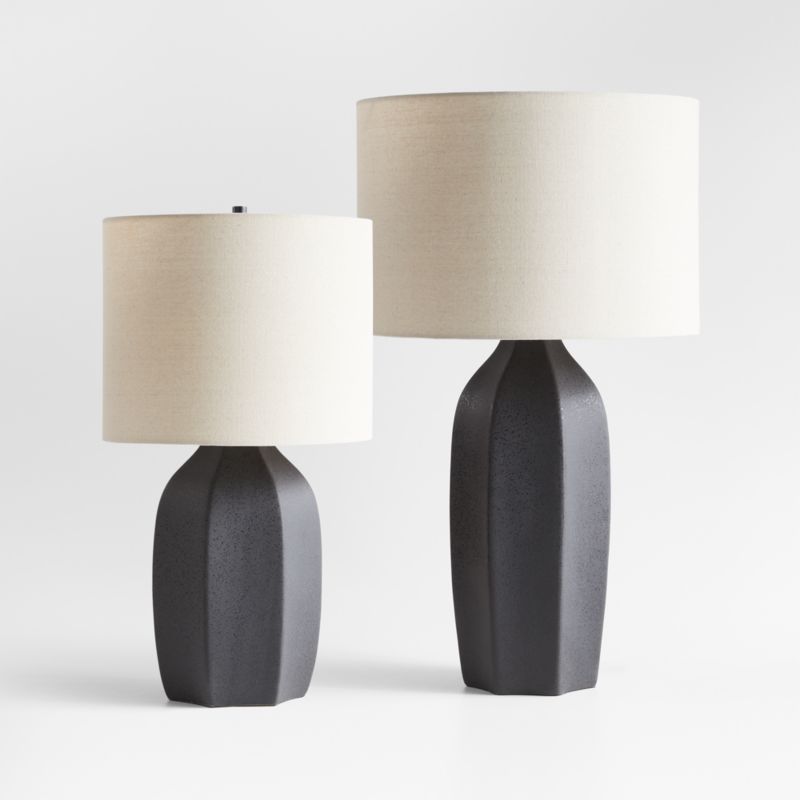 Amaryllis Large Black Ceramic Table Lamp 29.5" - image 4 of 8