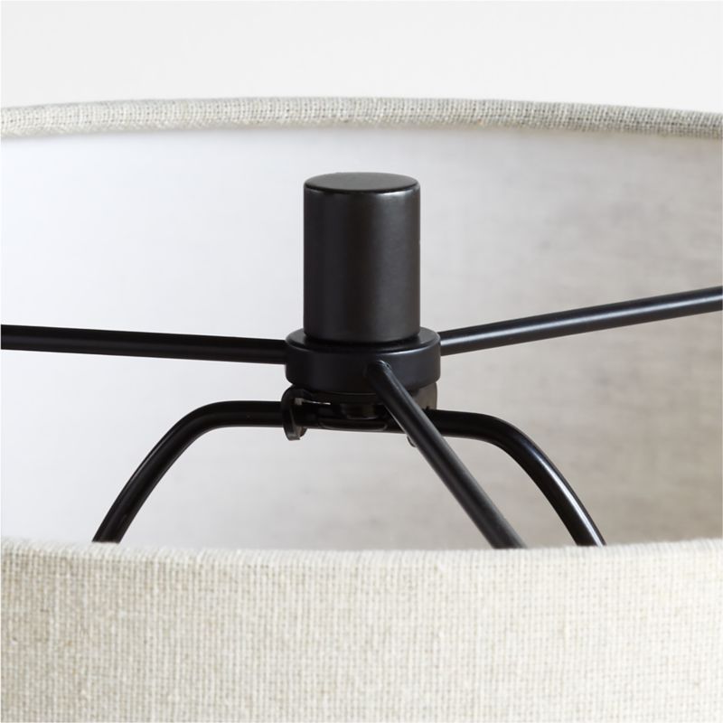 Amaryllis Small Black Ceramic Table Lamp 24.5" - image 6 of 9