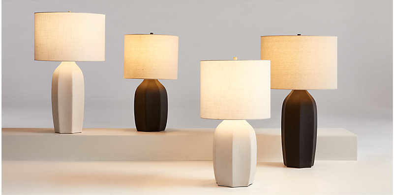 Amaryllis Ceramic Table Lamp 24.5"-29.5"