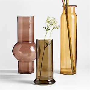 Glass Vases: Short Glass Vessels & Long Glass Vases