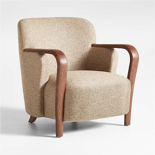 Ambie Walnut Wood Accent Chair by Jake Arnold