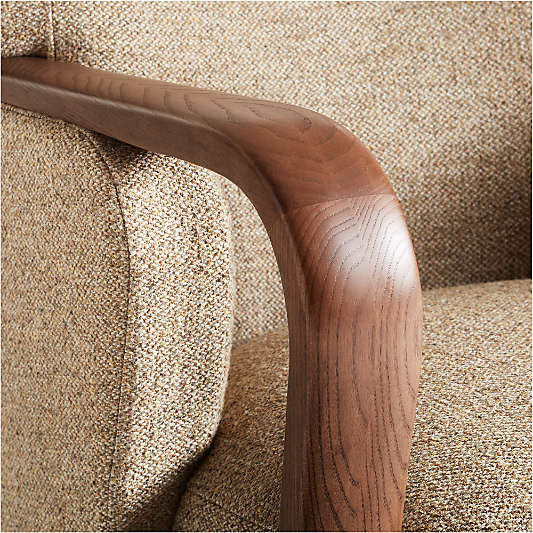 Ambie Walnut Wood Accent Chair by Jake Arnold