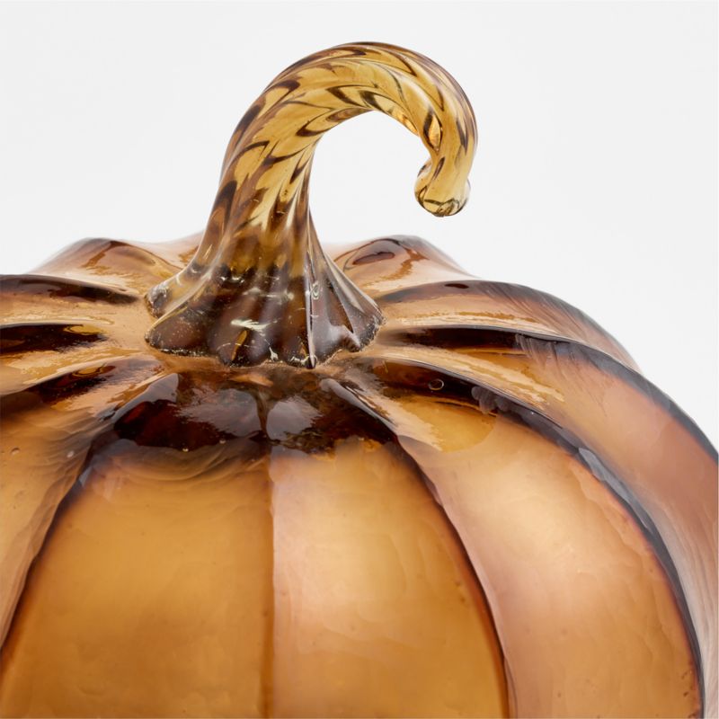 Amber Mini Glass Pumpkin - image 8 of 9