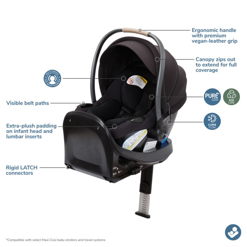 Maxi-Cosi ® Ambra Caspian Caviar Lightweight Infant Car Seat - image 7 of 12