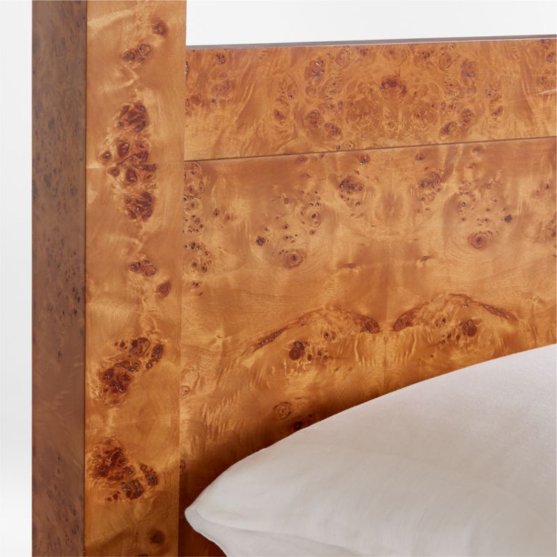 Ambrose Mappa Burl Wood King Canopy Bed - image 6 of 10