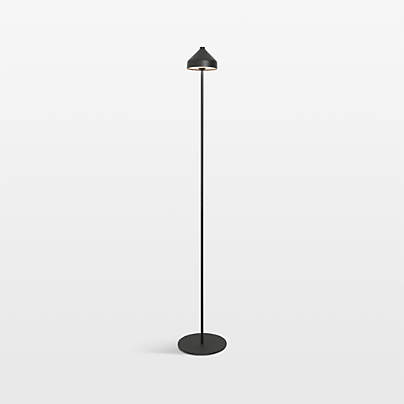 Amelie Pro Metal Floor Lamp Black by Zafferano America