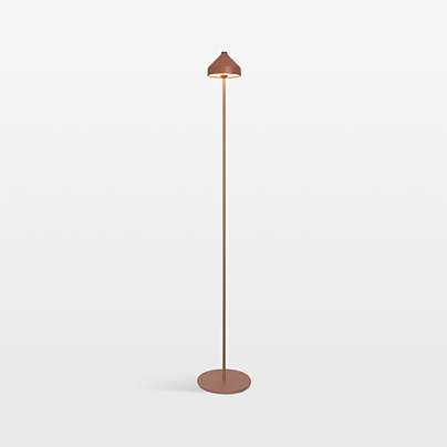 Amelie Pro Metal Floor Lamp Terracotta by Zafferano America