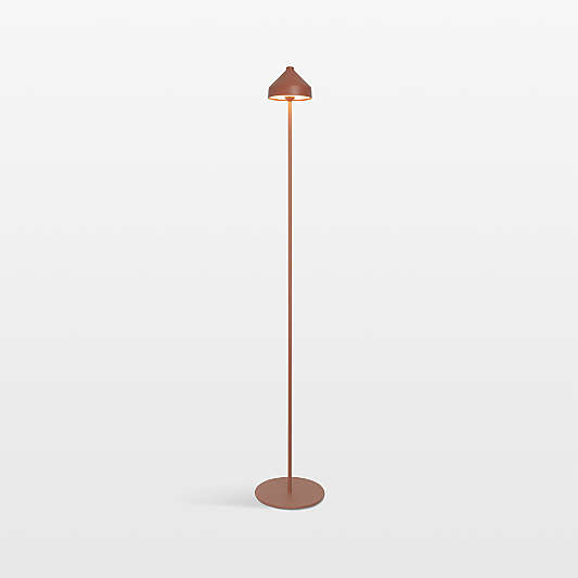 Amelie Pro Metal Floor Lamp Terracotta by Zafferano America