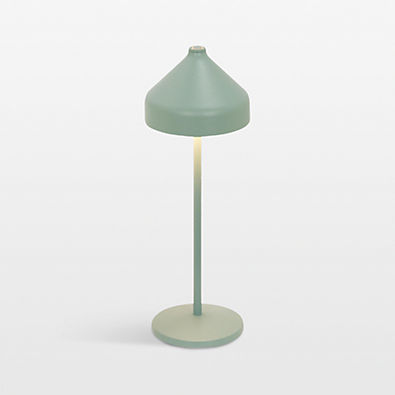 View Amelie Pro Metal Table Lamp Mint Green by Zafferano America 13.4" details