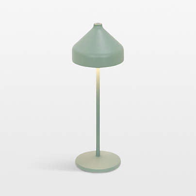 Amelie Pro Metal Table Lamp Mint Green by Zafferano America 13.4"