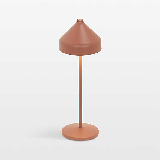 Amelie Pro Metal Table Lamp Terracotta by Zafferano America 13.4"