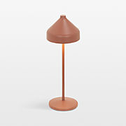 Amelie Pro Metal Table Lamp Terracotta by Zafferano America 13.4"