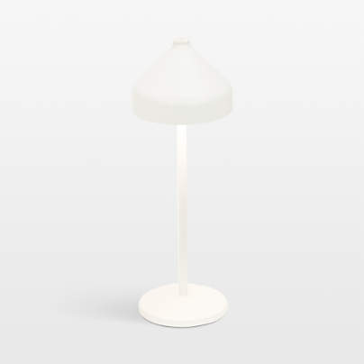 Amelie Pro Metal Table Lamp White by Zafferano America 13.4"