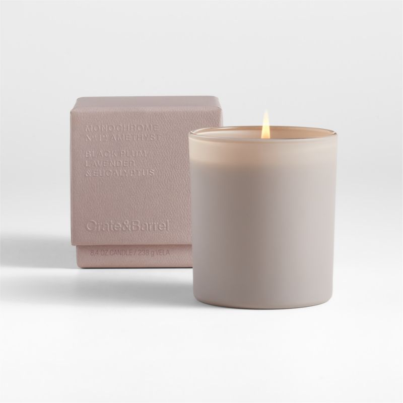 Monochrome No. 12 Amethyst 1-Wick Candle - Black Plum, Lavender and ...