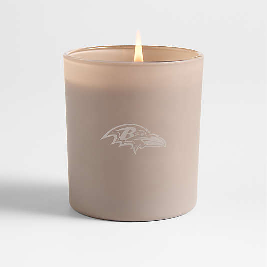 NFL Baltimore Ravens Monochrome No. 12 Amethyst 3-Wick Candle - Black Plum, Lavender and Eucalyptus