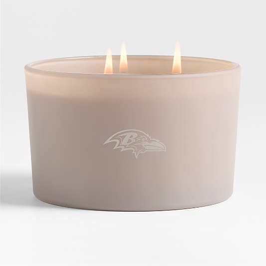 NFL Monochrome No. 12 Amethyst 3-Wick Candle - Black Plum, Lavender and Eucalyptus